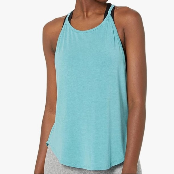 Prana Tops - NWT Prana Foundation Slit Back Tank Top in Azurite Heather Blue